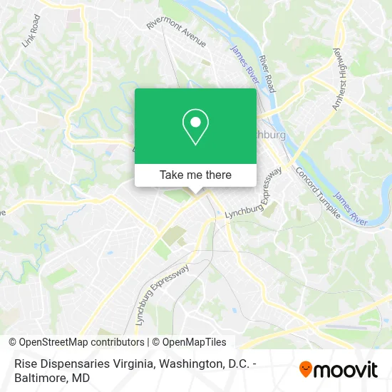 Rise Dispensaries Virginia map