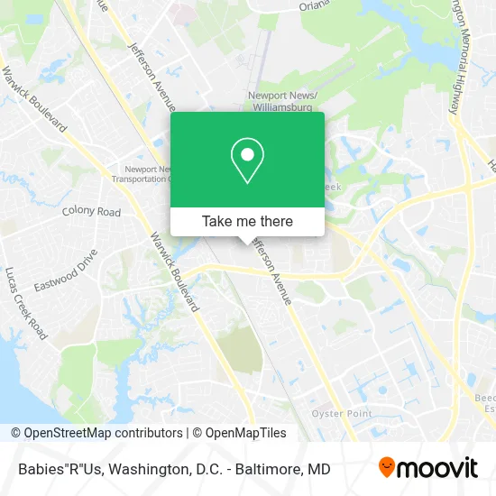 Babies"R"Us map