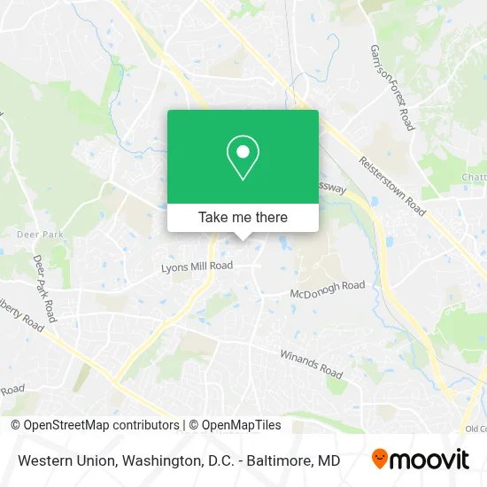Western Union map