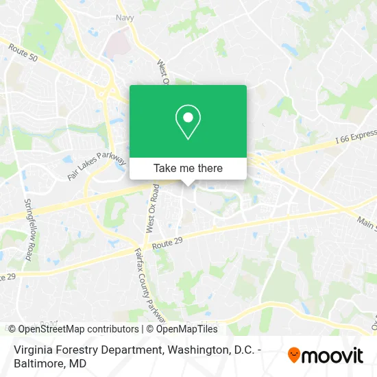 Virginia Forestry Department map