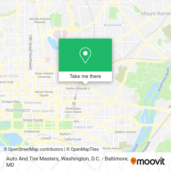 Auto And Tire Masters map