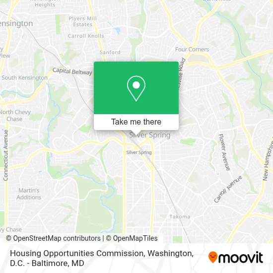 Housing Opportunities Commission map