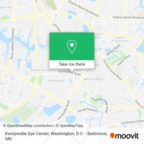 Kempsville Eye Center map