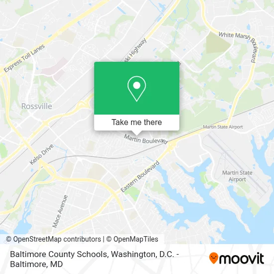 Baltimore County Schools map