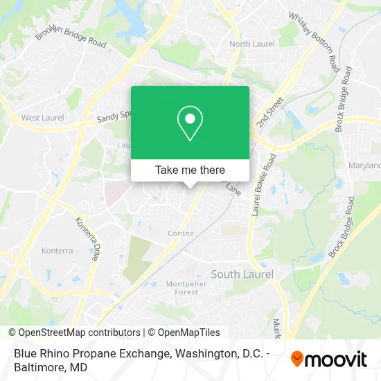Blue Rhino Propane Exchange map
