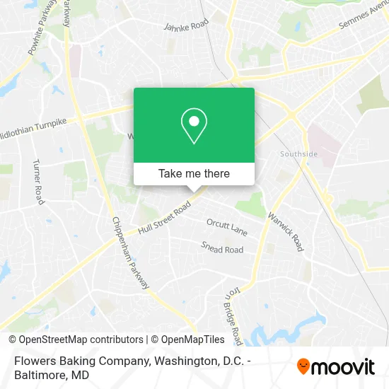 Flowers Baking Company map