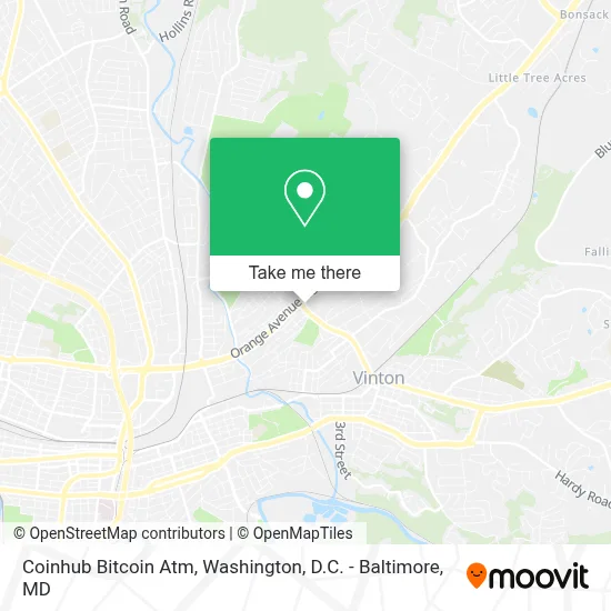Coinhub Bitcoin Atm map