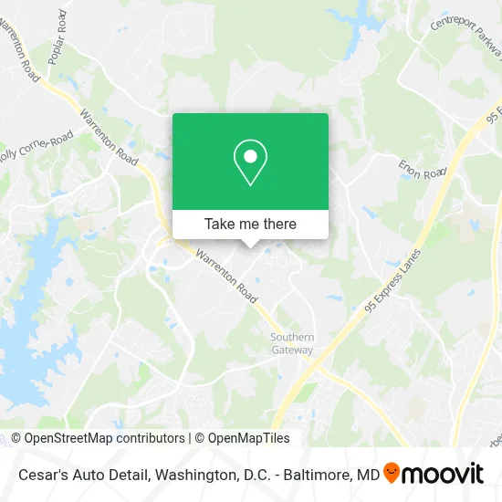 Cesar's Auto Detail map