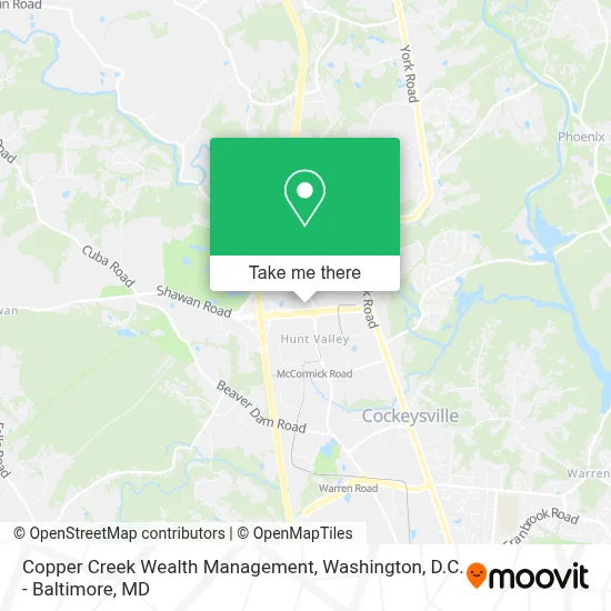 Copper Creek Wealth Management map