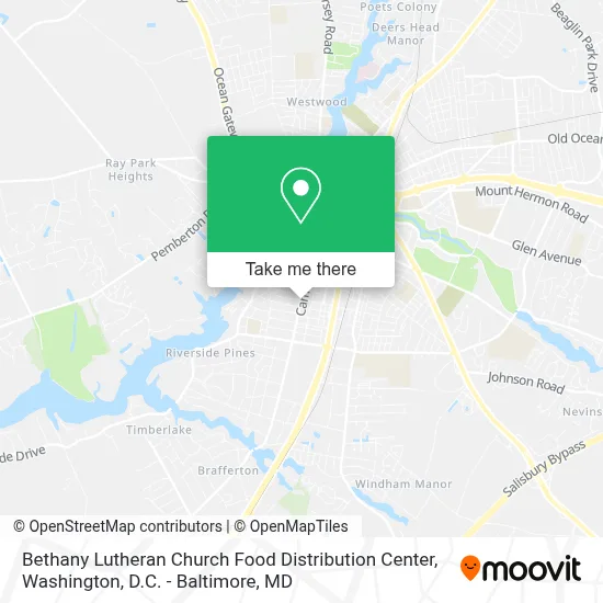 Bethany Lutheran Church Food Distribution Center map