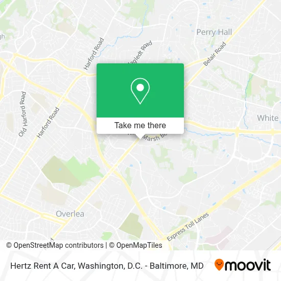 Hertz Rent A Car map