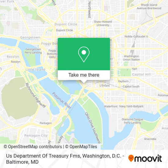 Us Department Of Treasury Fms map