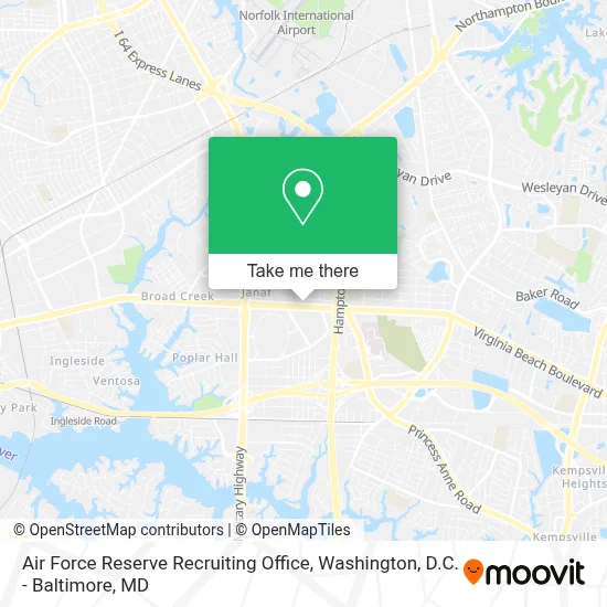 Air Force Reserve Recruiting Office map