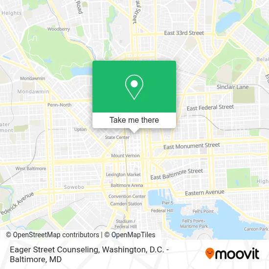 Eager Street Counseling map