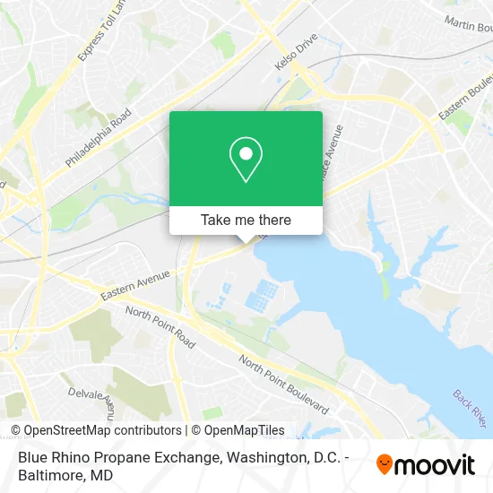 Blue Rhino Propane Exchange map