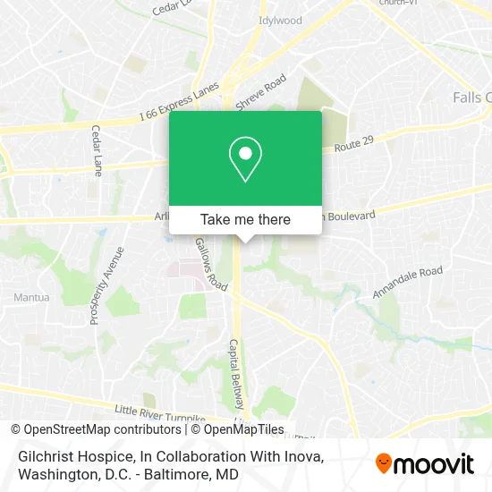 Gilchrist Hospice, In Collaboration With Inova map