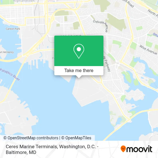 Ceres Marine Terminals map