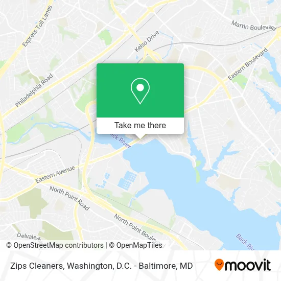 Zips Cleaners map