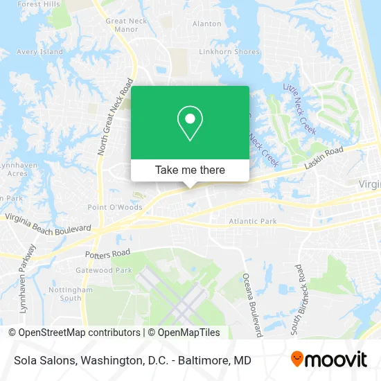 Sola Salons map