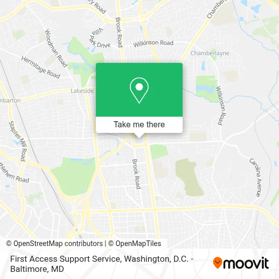 First Access Support Service map