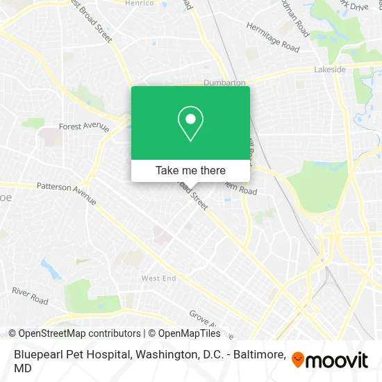 Bluepearl Pet Hospital map
