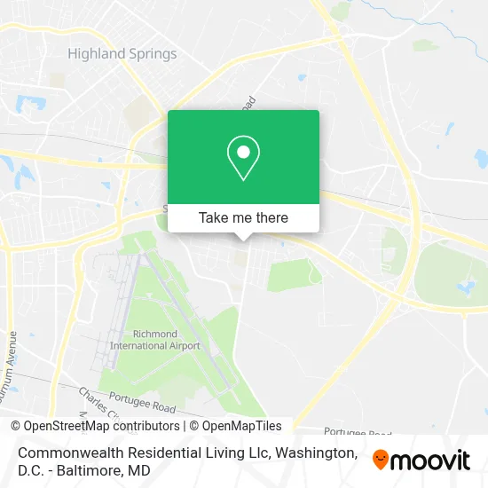 Commonwealth Residential Living Llc map