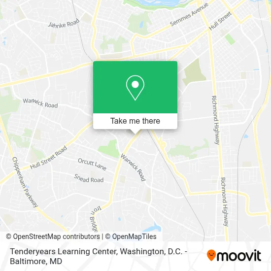 Tenderyears Learning Center map