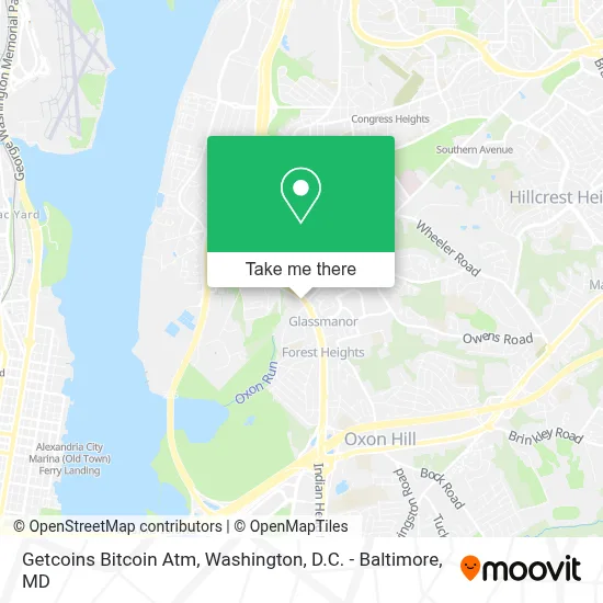 Getcoins Bitcoin Atm map