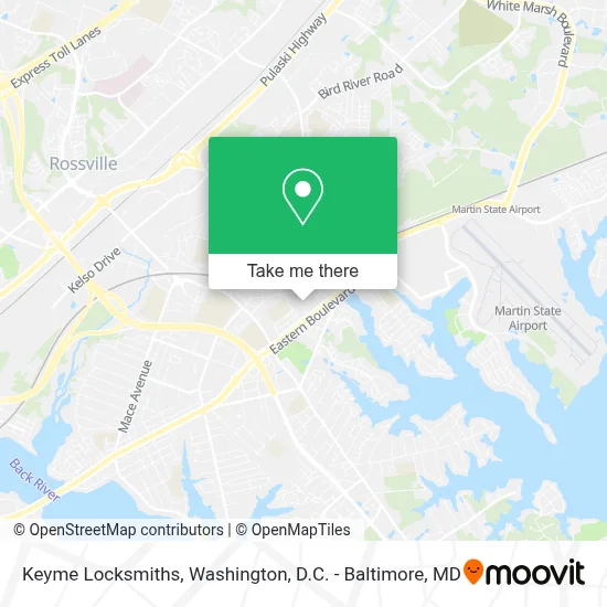 Keyme Locksmiths map