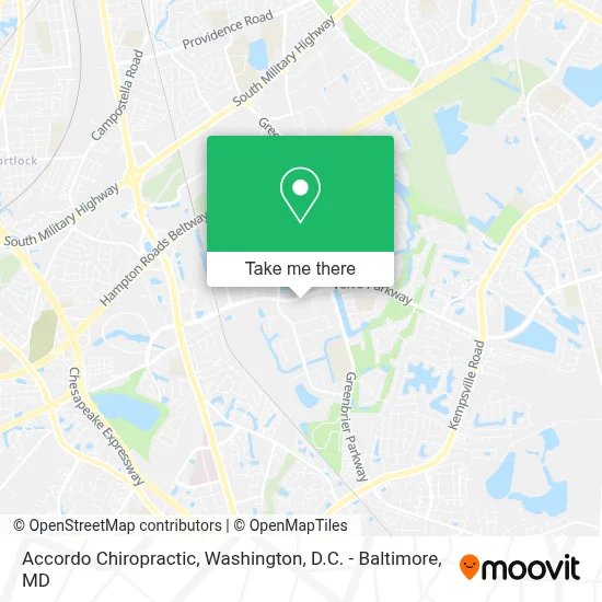 Accordo Chiropractic map