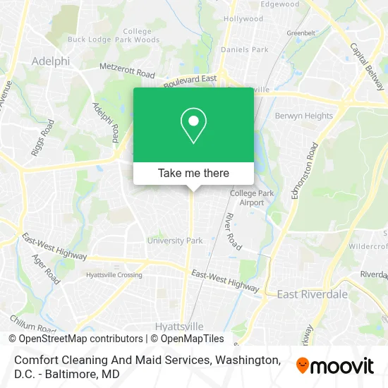 Comfort Cleaning And Maid Services map