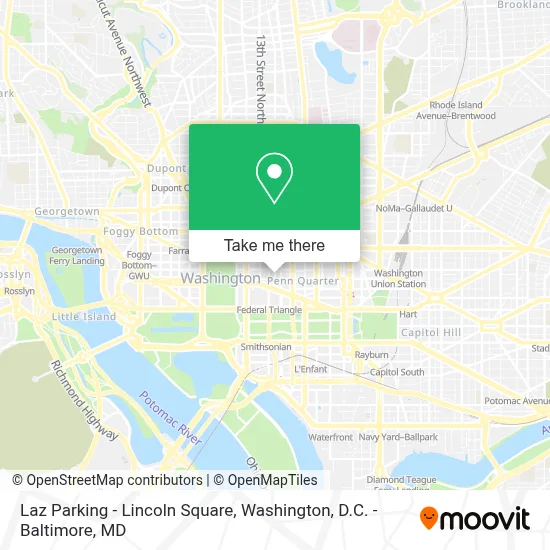 Laz Parking - Lincoln Square map