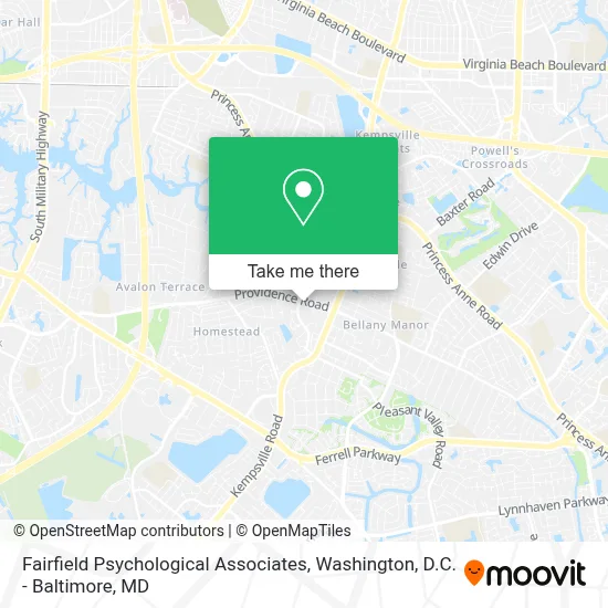 Fairfield Psychological Associates map