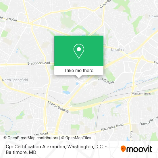 Cpr Certification Alexandria map
