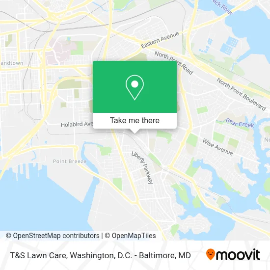 T&S Lawn Care map
