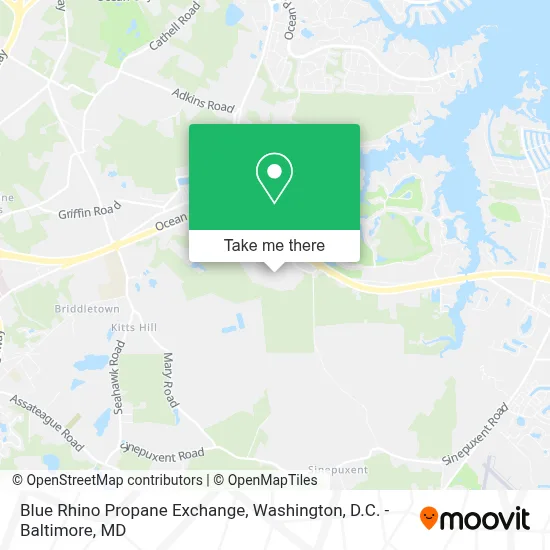 Blue Rhino Propane Exchange map