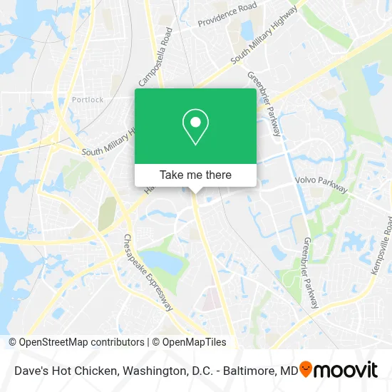 Dave's Hot Chicken map