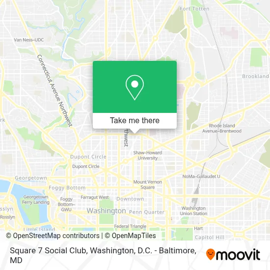 Square 7 Social Club map