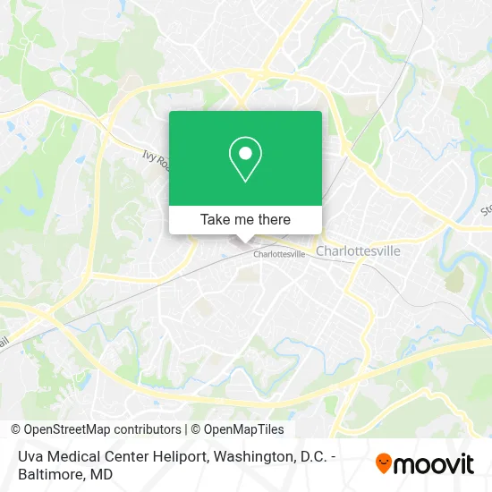 Uva Medical Center Heliport map