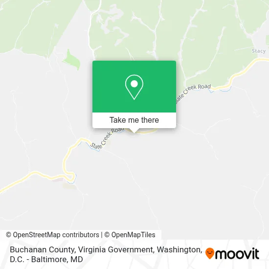 Buchanan County, Virginia Government map