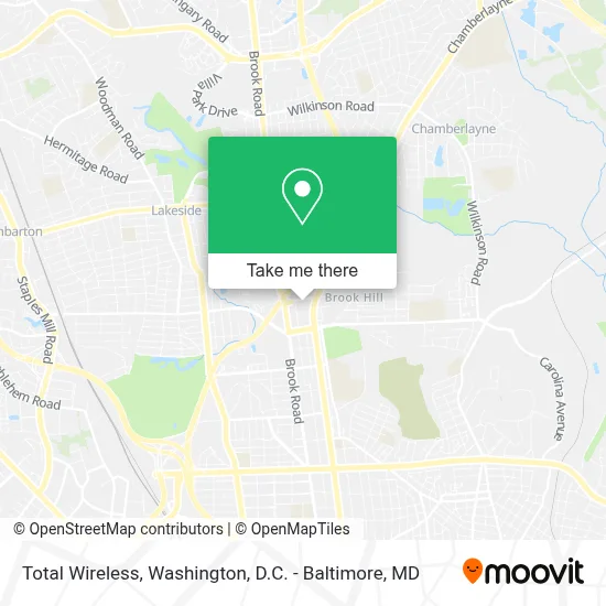 Total Wireless map