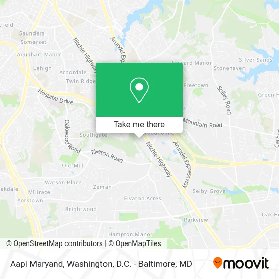 Aapi   Maryand map