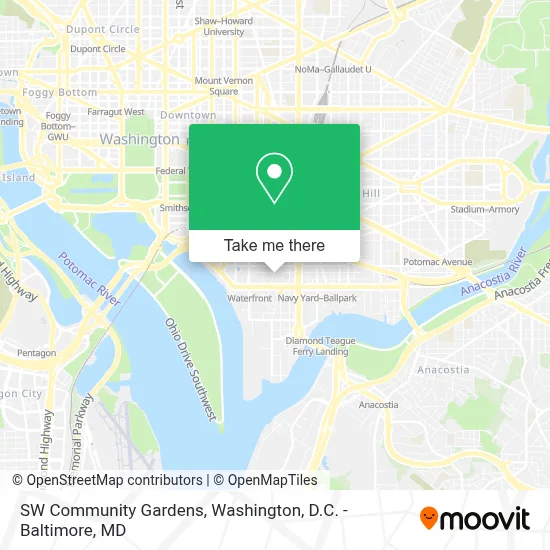 SW Community Gardens map