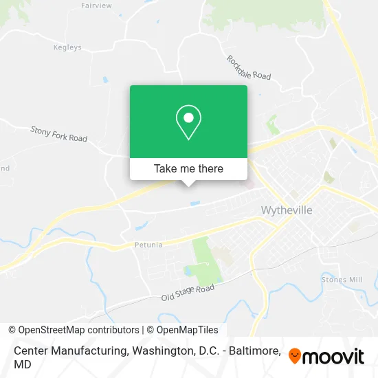 Center Manufacturing map