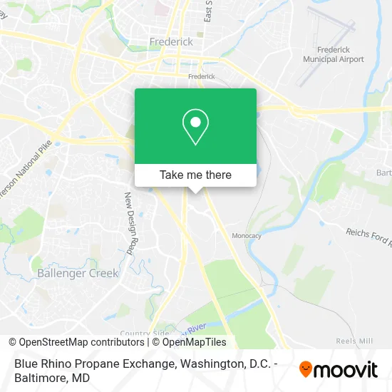 Blue Rhino Propane Exchange map