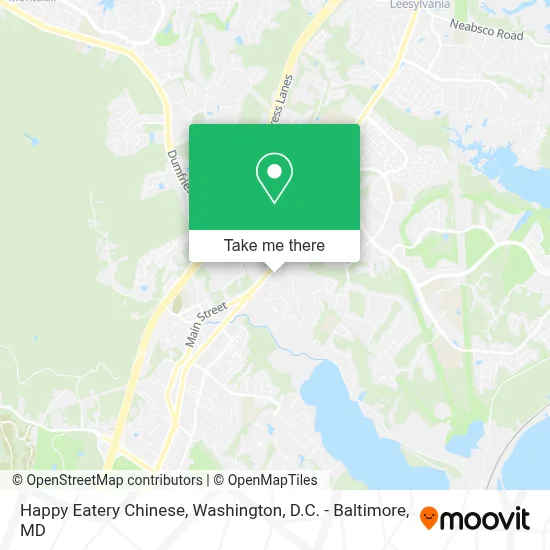 Happy Eatery Chinese map