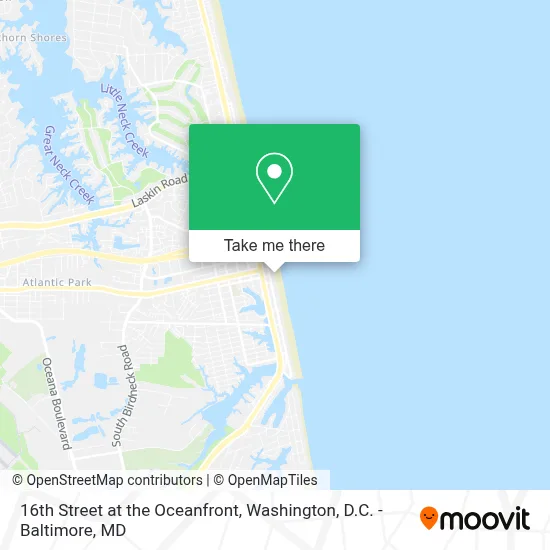 16th Street at the Oceanfront map