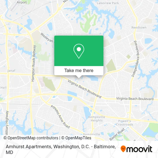 Amhurst Apartments map