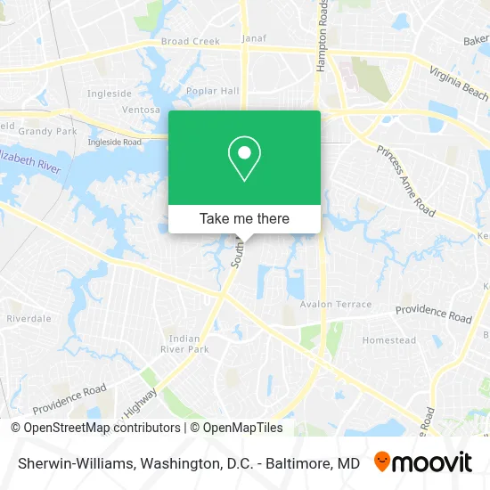 Sherwin-Williams map
