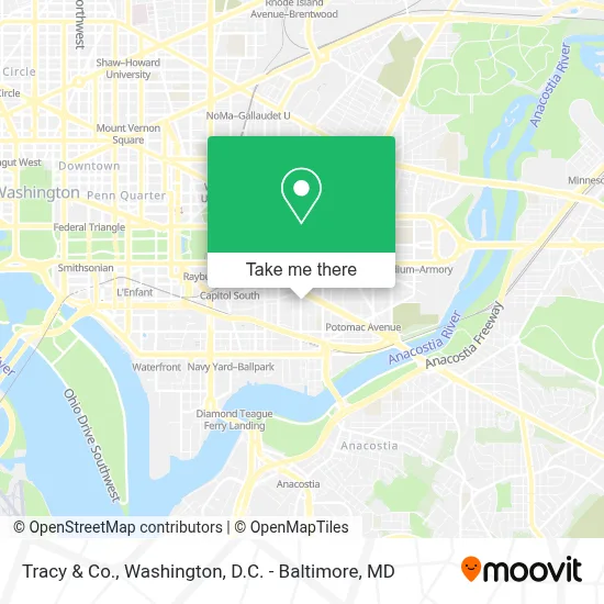 Tracy & Co. map